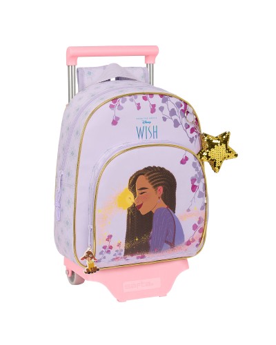 Schoolrugzak met Wielen Wish Lila 28 x 34 x 10 cm
