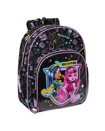 Zaino per Bambini Monster High Nero 28 x 34 x 10 cm