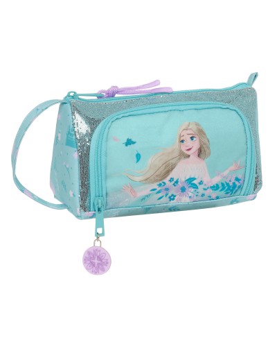 Astuccio Scuola Frozen Hello spring Azzurro 20 x 11 x 8.5 cm