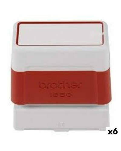 Stamps Brother 18 x 50 mm Red (6 Units)