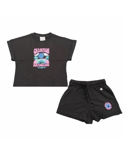 Ensemble de Sport pour Enfants Champion Noir