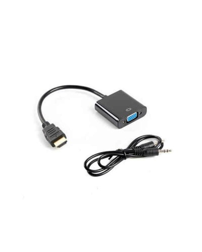 Adapter HDMI naar VGA Lanberg AD-0017-BK Zwart
