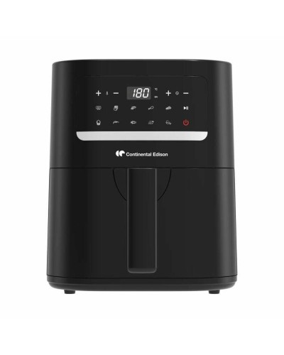 Continental Edison Fritteuse Heißluft Schwarz 1400W 4.5L - Gesundes Kochen
