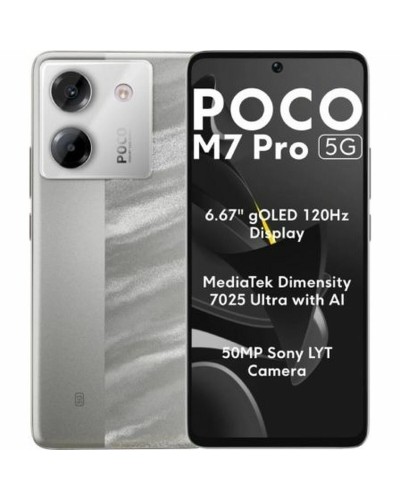 Smartphone Xiaomi POCO M7P 5G 12-512 SV Octa Core 12 GB RAM 512 GB Zilverkleurig