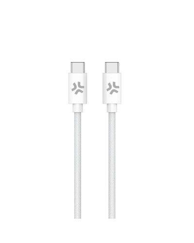 Celly Câble USB-C USB-C Blanc 1.5m - Charge Rapide et Transfert de Données
