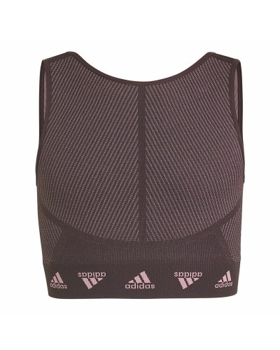 Urheiluliivit Adidas  Aeroknit Seamless Punaruskea Tummanpunainen