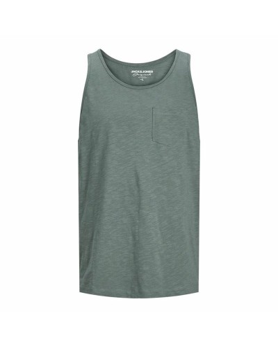 Herren Tanktop Jack & Jones Jortampa Slub Grün - Atmungsaktive Baumwolle - Sommer
