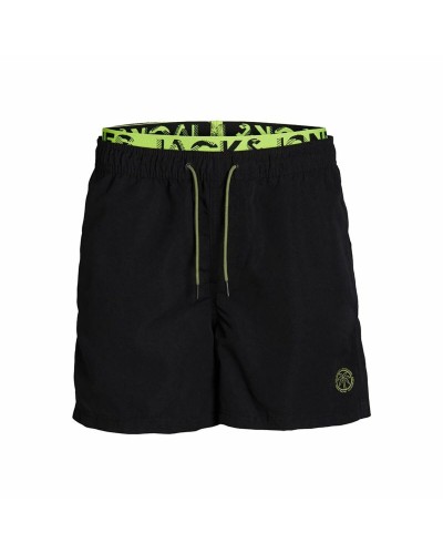 Barn Baddräkt Jack & Jones Jjswim Db Wb Neon Svart