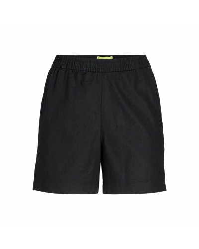 Jack & Jones Sportshorts Damen - Schwarz Leinen - Atmungsaktiv & Leicht
