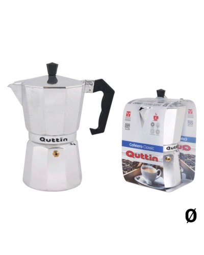 Quttin Cafetière Italienne Acier Inoxydable Aluminium - Moka Traditionnel
