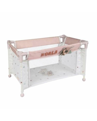Decuevas Koala Pink Travel Cot 50cm - Portable and Foldable
