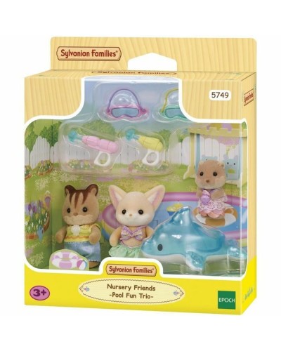 Sylvanian Families: Swimming Pool Trio & Nursery Friends (5749) - Dollhouse Accessories
