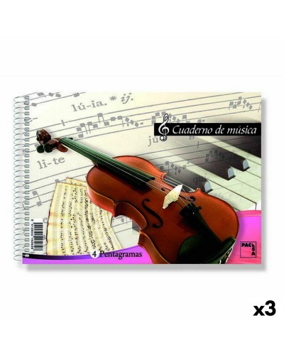 Pacsa Notenheft A4, 20 Blatt - 60er Set (3x20) - Musik & Schule
