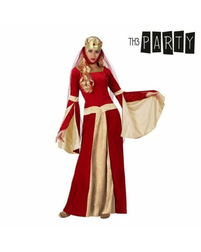Mittelalterliches Damen Kostüm Rot Erwachsene - Karneval/Party Kleid - Einheitsgröße
