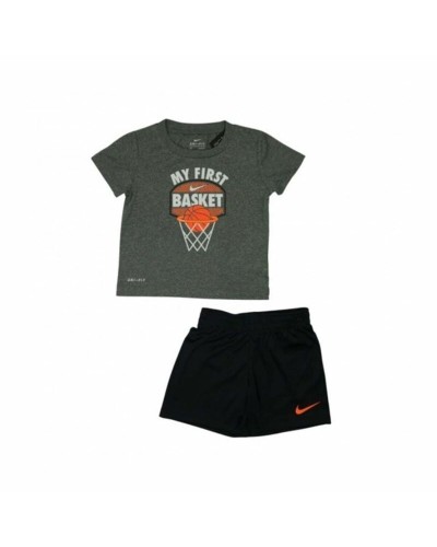 Nike My First Basket : Ensemble de Sport Bébé Noir Gris - 2 Pièces
