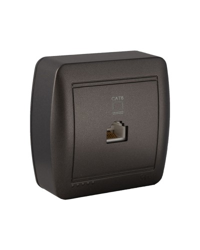 Solera Phone ADSL Socket Graphite RJ45 - Wall Mount
