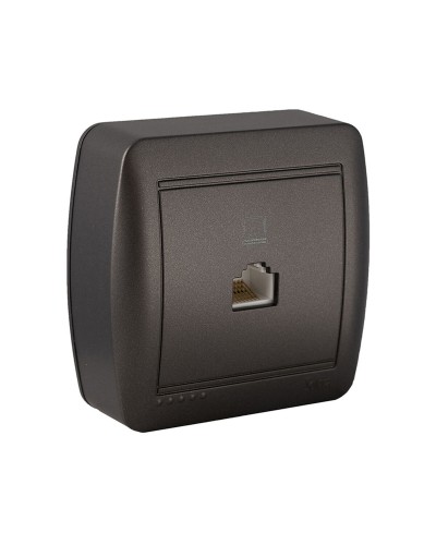 Solera Presa Telephone ADSL Graphite RJ45 - Telephone Wall Socket
