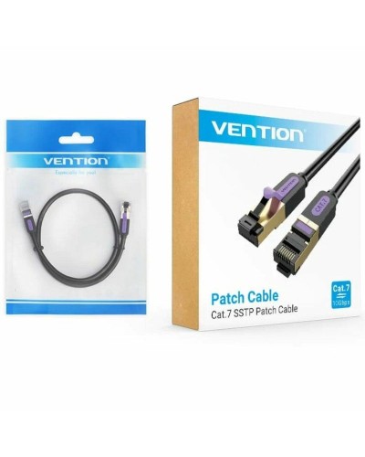 Vention Cat 7 FTP Solid Core Network Cable - 5m Black - High Speed Gigabit
