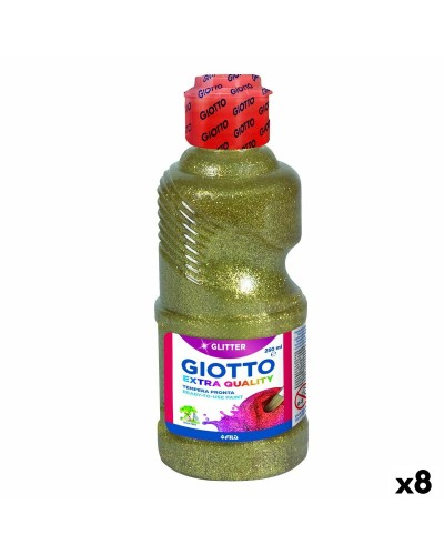 Gouache Giotto Doré 250 ml Paillettes (8 Unités)