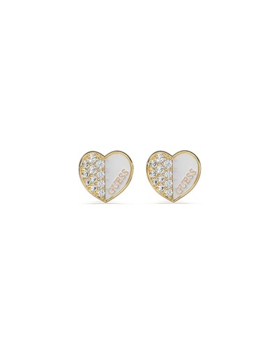 Guess Boucles d'Oreilles Femme Cercle Cristaux Blancs JUBE03048JWYGWHT-U
