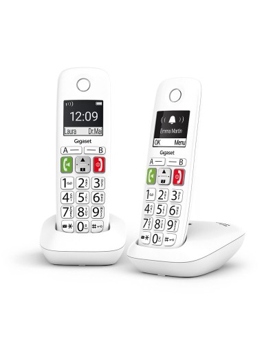 Téléphone Sans Fil Gigaset E290 Duo Blanc  