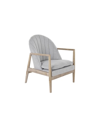 Fauteuil DKD Home Decor Gris Clair Sapin, Dimensions: 68 x 69 x 89 cm
