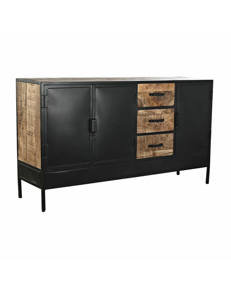 Sideboard DKD Home Decor Brown Black Metal Mango wood (160 x 40 x 90 cm)