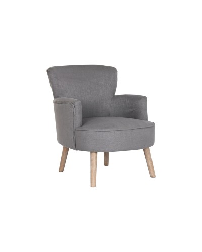 Fauteuil DKD Home Decor Sapin Gris Foncé en Polyester, Dimensions : (66 x 70 x 88 cm)
