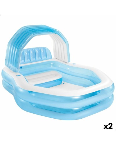 Intex Piscina Gonfiabile Azzurra 229cm 530L - Kit Doppia Piscina Famiglia
