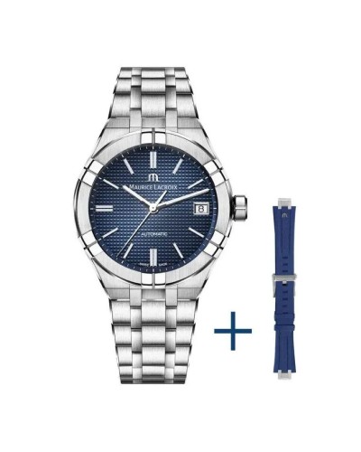 Maurice Lacroix Aikon #Tide Reloj de Hombre Azul, Caja de 40mm, Acero Inoxidable
