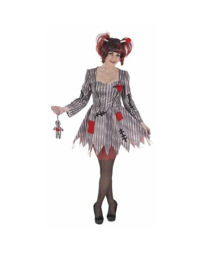 Voodoo Puppe Kostüm für Erwachsene M/L - 3-teilig - Halloween Verkleidung

