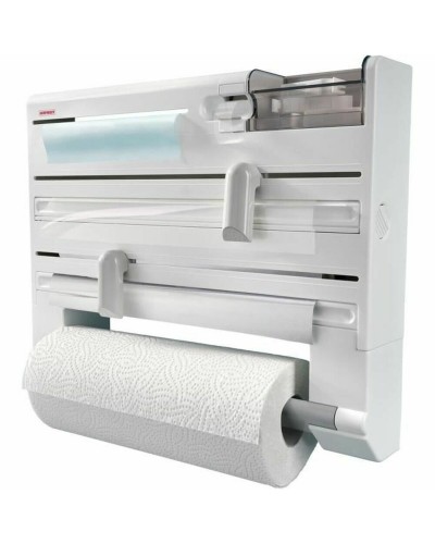 Porte-rouleaux de Cuisine Leifheit 25723 Blanc Blanc/Gris Plastique