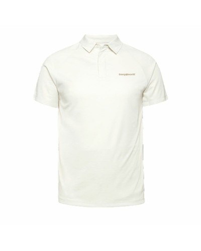 Men’s Short Sleeve Polo Shirt Trangoworld Bonete  White