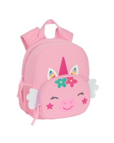 Mochila Infantil Safta Unicornio Rosa 20 x 25 x 9 cm