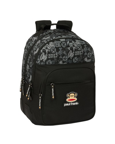 School Bag Paul Frank Join the fun Black 32 x 42 x 15 cm