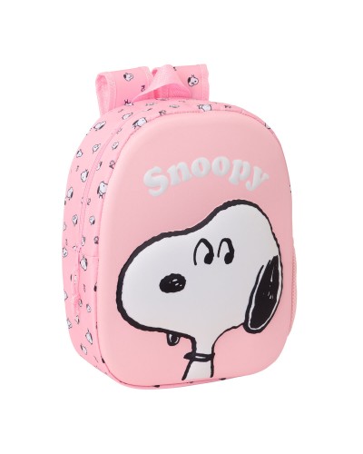 Sac à dos enfant Snoopy Rose 27 x 33 x 10 cm 3D