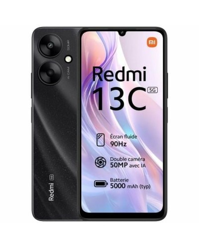 Älypuhelimet Xiaomi Redmi 13C 5G 6,74" Mediatek Dimensity 6100+ 4 GB RAM 128 GB Musta