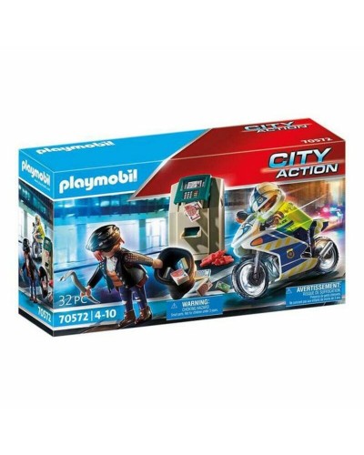 Playset City Action Police Motorbike Playmobil 70572 32 Kappaletta (32 pcs)