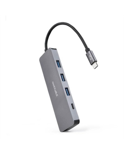 Hub USB NANOCABLE 10.16.4409 Gris (1 Unité)