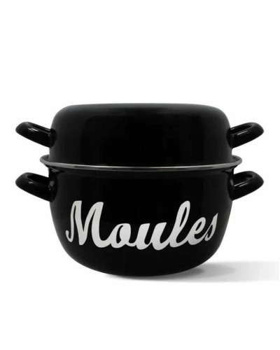 Pan Menastyl Black Glazed enamelled steel