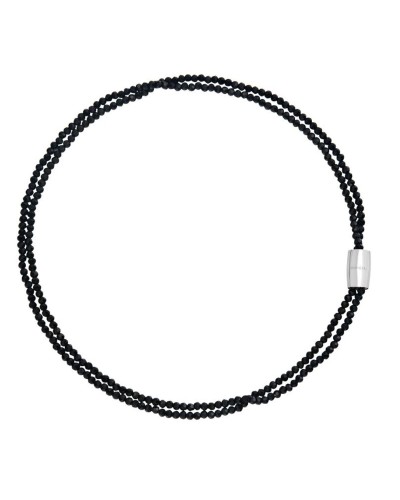 Bracciale Uomo Breil TJ3686 Argento puro 925 Nero