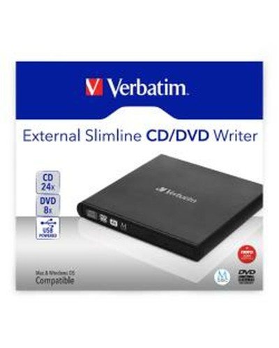 Grabadora Externa Verbatim Slimline CD/DVD 24x
