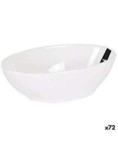 Ciotola La Mediterránea Snack in Gres Bianco (14 x 8,5 x 4 cm), 72 Unità