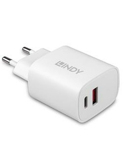 LINDY Caricatore Portatile 10000mAh - Power Bank USB-C, Ricarica Rapida - Bianco
