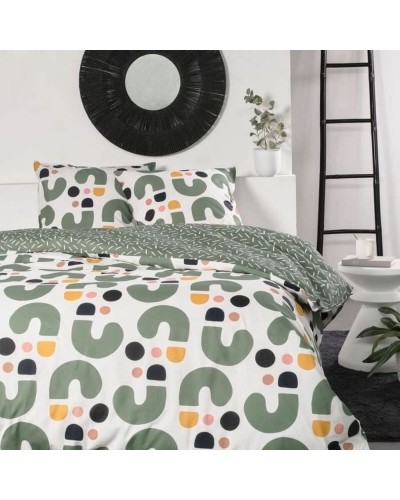 'TODAY Green Duvet Cover 220x240 cm with Pillowcases, 3 Pieces'
