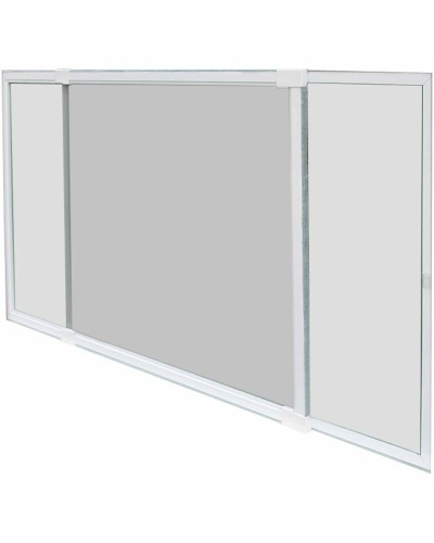 Moustiquaire Extensible Schellenberg 50 x 142 cm en Blanc avec Cadre et Fibre de Verre
