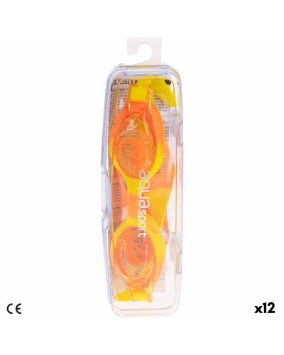 AquaSport Occhialini Nuoto Bambini - Lenti Antiappannamento, Confezione 12 Unità
