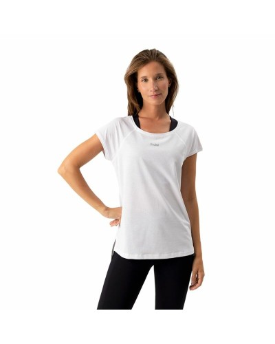 Dames-T-Shirt met Korte Mouwen Ditchil Ariana Wit