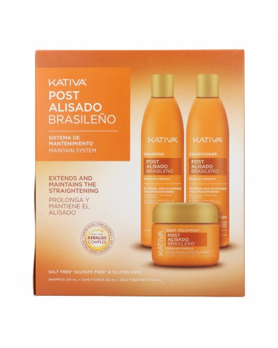 Shampoo en Conditioner Kativa KERATIN EXPRESS 3 Onderdelen