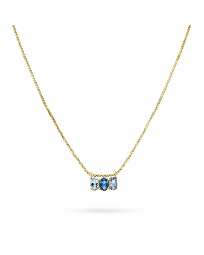 Collana Donna 24KAE 32469Y Dorato Azzurro
